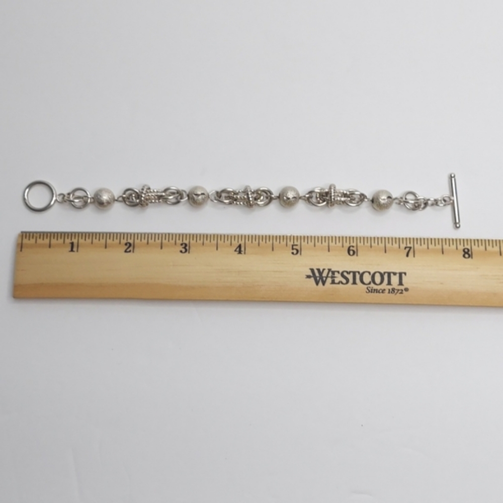 Silver-tone Fashion Necklace and Bracelet Set - Picture 9 of 9